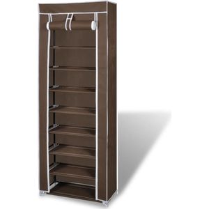 VidaXL-Stoffen-schoenenrek-met-hoes-162-x-57-x-29-cm-bruin