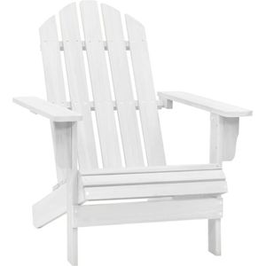 vidaXL Tuinstoel hout wit
