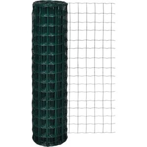 vidaXL - Euro - hek - 10x1,5 - m - staal - groen