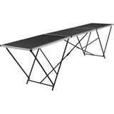 Behangtafel - Zwart - MDF - Aluminium Frame - Inklapbaar