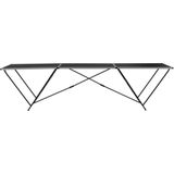 Behangtafel - Zwart - MDF - Aluminium Frame - Inklapbaar