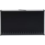 Behangtafel - Zwart - MDF - Aluminium Frame - Inklapbaar