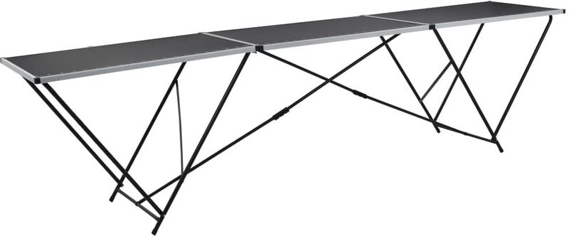 Behangtafel - Zwart - MDF - Aluminium Frame - Inklapbaar