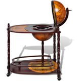 vidaXL - Globebar - Eucalyptushout - Vrijstaand - Met Wieltjes