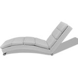 VidaXL Chaise Longue Kunstleer Wit