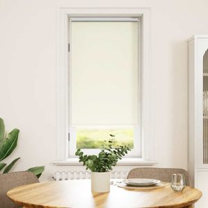 vidaXL - Rolgordijn - verduisterend - 60x120 - cm - gebroken - wit