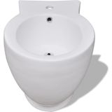 Ronde Staande Keramieken Bidet (wit)