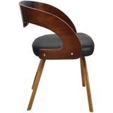 VidaXL Eetkamerstoelen 2 st. Kunstleer Bruin