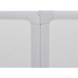 vidaXL - Douche - en - badscherm - 140 - x - 168 - cm - 7 - panelen - met - handdoekrek