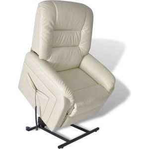 vidaXL Televisiefauteuil kunstleer beige