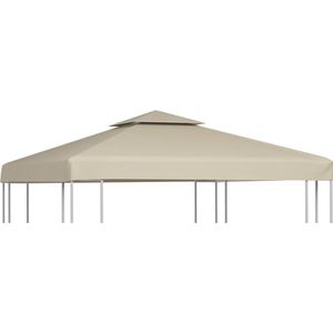 vidaXL Pavillon-Ersatzdach 310 g/m² Beige 3x3 m