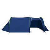 vidaXL Tent 4-persoons marineblauw en groen