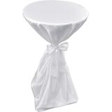 2 x Tischhusse Stehtischhusse weiß 70 cm vidaXL