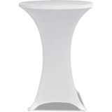 Vidaxl - 2 x Tischhusse für Stehtisch Stretchhusse Ø80 cm weiß
