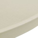 Vidaxl - 2 x Tischhusse für Stehtisch Stretchhusse Ø60 cm cremefarben