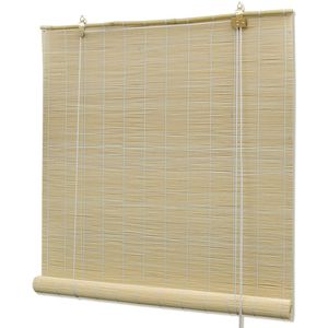 vidaXL - Rolgordijn - 100x160 - cm - bamboe - natuurlijk