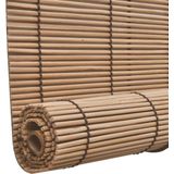 vidaXL - Bamboe Rolgordijn - Bruin - 80x160 cm - Natuurlijke Materiaal