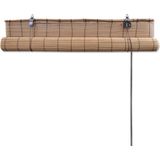 vidaXL - Bamboe Rolgordijn - Bruin - 100x160 cm - Hoogwaardige Bamboe