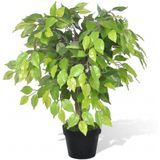 vidaXL Künstlicher Zwerg-Ficus mit Topf 60 cm