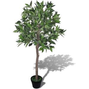 Laurierboom - Kunstplant - Groen - Polyester - Inclusief Pot