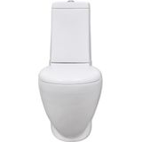 Toilet- En Bidetset Keramiek Wit