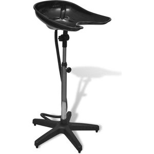 Salonwastafel - Zwart - Polypropyleen - Verstelbare Hoogte