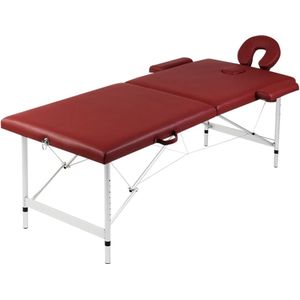 vidaXL-Massagetafel-met-2-zones-inklapbaar-aluminum-frame-rood