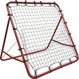 VidaXL Voetbal Kickback Rebounder Verstelbaar 100x100 cm