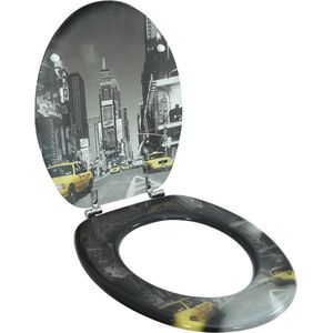 Toilettensitz WC-Sitz mdf New York Design Vidaxl