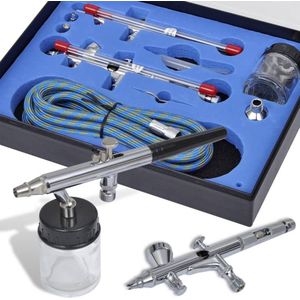 vidaXL-Airbrush-set-met-2-pistolen