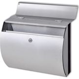 Brievenbus - Roestvrij Staal - Modern Ontwerp - Inclusief 2 Sleutels