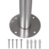 Brievenbusstandaard - Roestvrij Staal - Geschikt voor Twee Brievenbussen