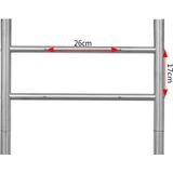 Brievenbusstandaard - Roestvrij Staal - Geschikt voor Twee Brievenbussen