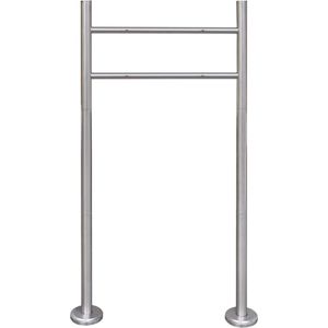 Brievenbusstandaard - Roestvrij Staal - Geschikt voor Twee Brievenbussen