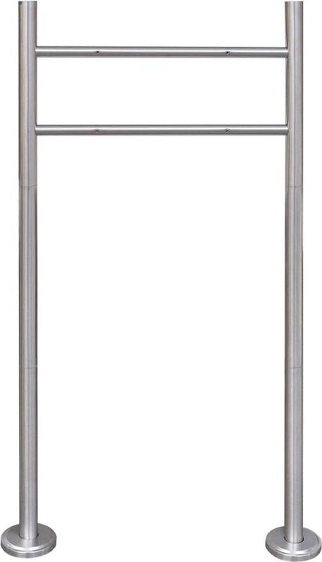 Brievenbusstandaard - Roestvrij Staal - Geschikt voor Twee Brievenbussen