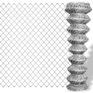 vidaXL - Gaashek - 25x1,5 - m - gegalvaniseerd - staal - zilverkleurig