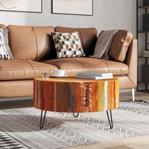 Salontafel Rond 120cm - Naturel Acaciahout - Bulky | Leen Bakker