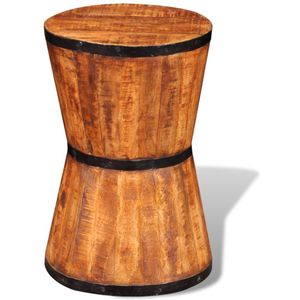 vidaXL Sanduhr-Hocker Raues Mangoholz