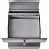 Brievenbus - RVS - Modern Ontwerp - Inclusief 2 Sleutels en Krantenrol