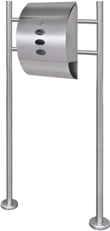 Brievenbus - RVS - Modern Ontwerp - Inclusief 2 Sleutels en Krantenrol