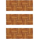 vidaXL - Terrastegels - verticaal - patroon - 30 - x - 30 - cm - Acacia - set - van - 30