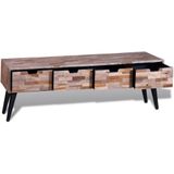 Recycled Teak TV-Meubel met 4 Lades