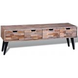 Recycled Teak TV-Meubel met 4 Lades