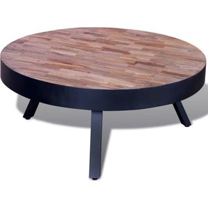 VidaXL Salontafel Rond Gerecycled Teakhout