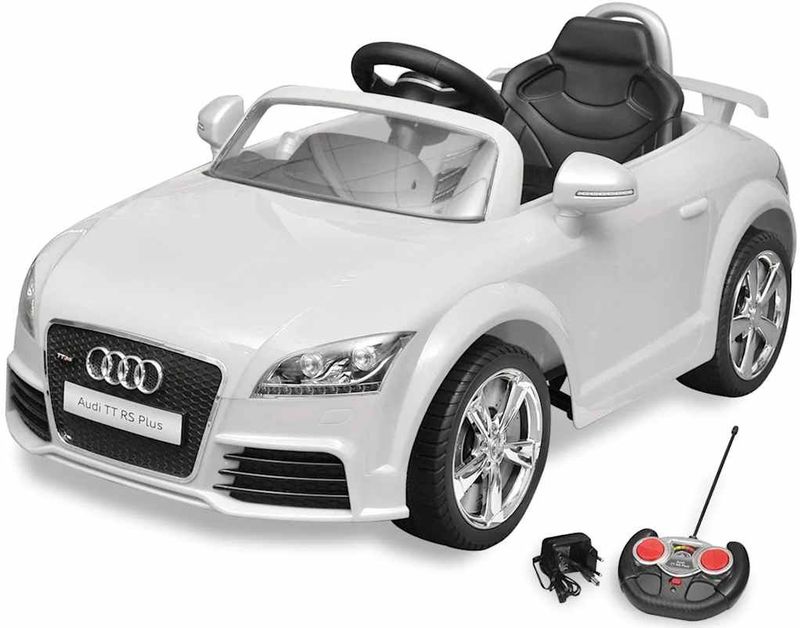 vidaXL - Audi TT RS - Elektrische Auto - Wit - Kunststof