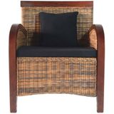 vidaXL Fauteuil handgeweven rattan