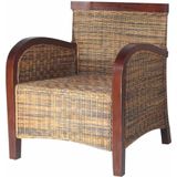 vidaXL Fauteuil handgeweven rattan