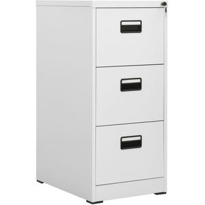 vidaXL Aktenschrank Hellgrau 46x62x102,5 cm Stahl