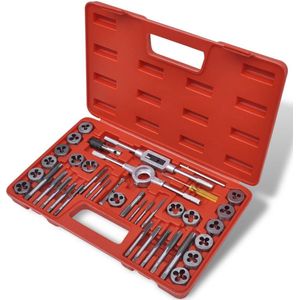 Draadtapset - 40-delig - Koolstofstaal - Inclusief Koffer