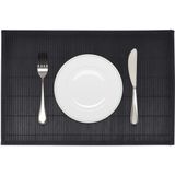 vidaXL 6 Bambus-Platzdeckchen 30 x 45 cm Schwarz